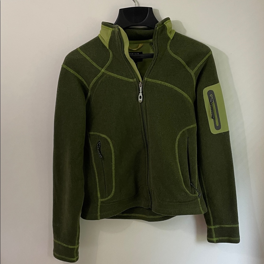 Mountain Hardwear Polartec Green Zip Front Jacket S/P